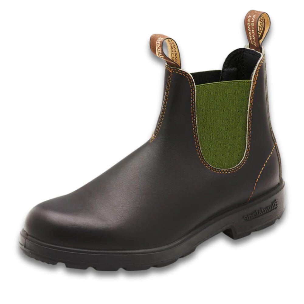 Blundstone Original Chelsea Boots, Stout Brown/Olive, 9.5 AU